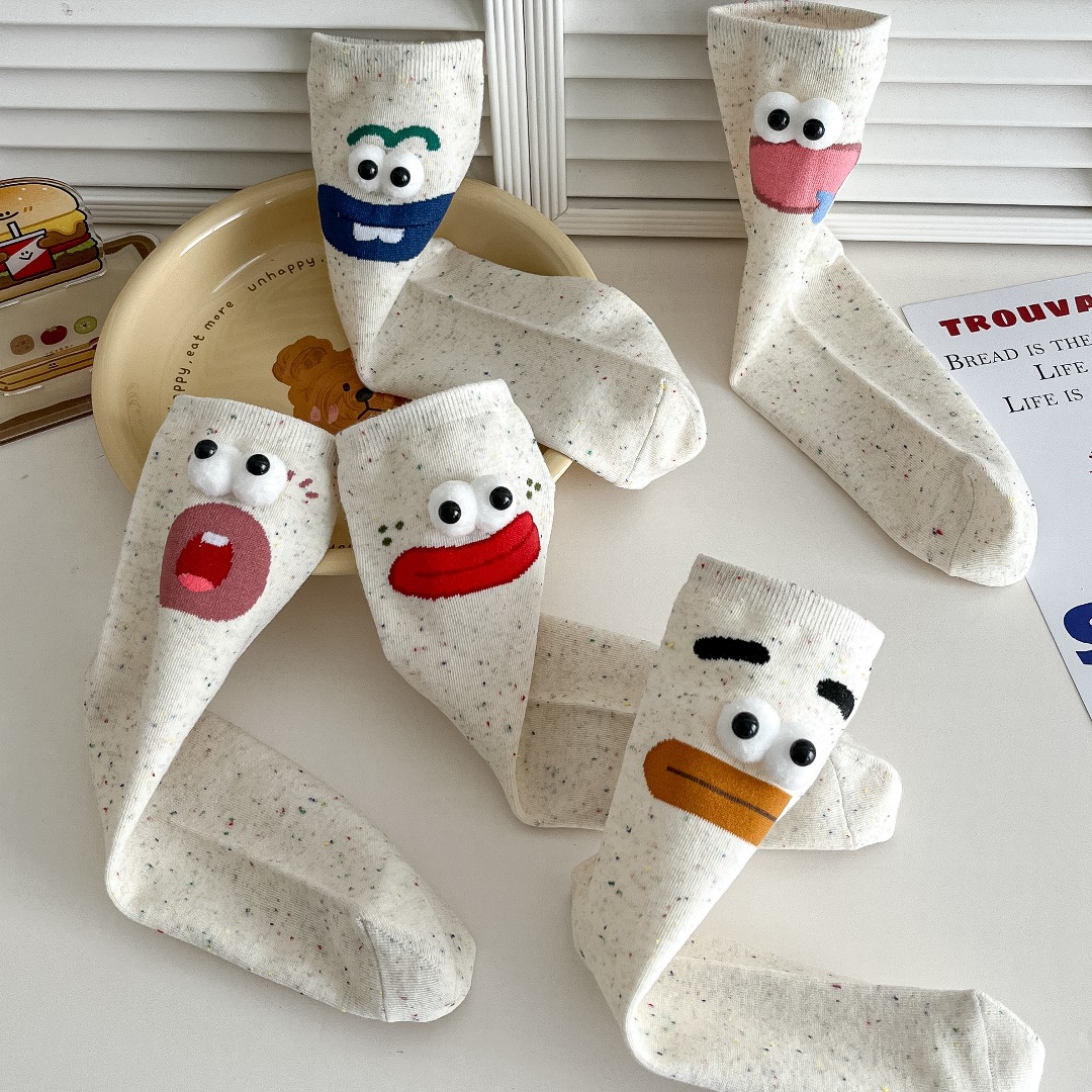 Pipe Bending Spring - Funny Expression Women's Socks Spring Summer