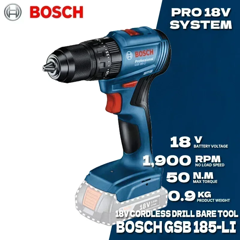Bosch GSB 185-LI 18V Cordless  - огляд і ціна Bosch Drill Gsb 18V
