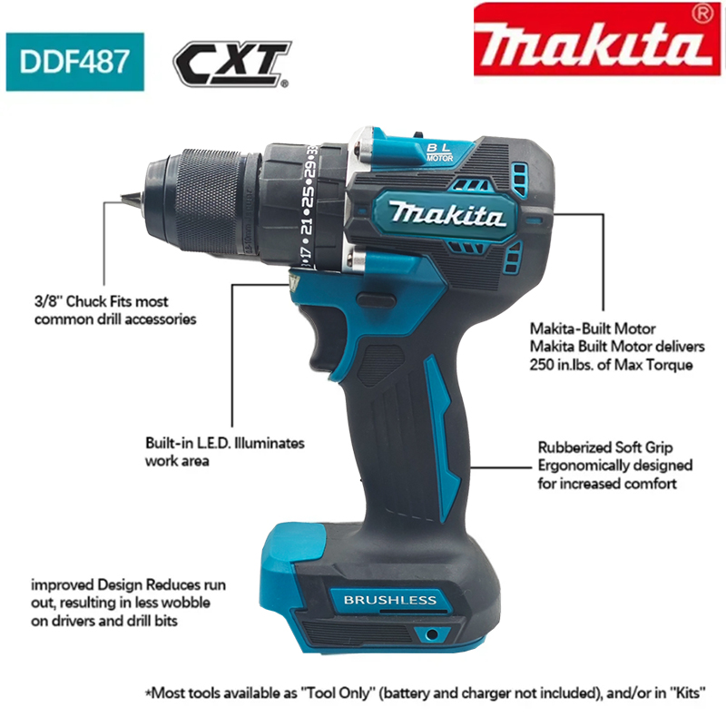 Makita Battery 18v  Makita DDF - огляд і ціна Makita Drill Ddf484