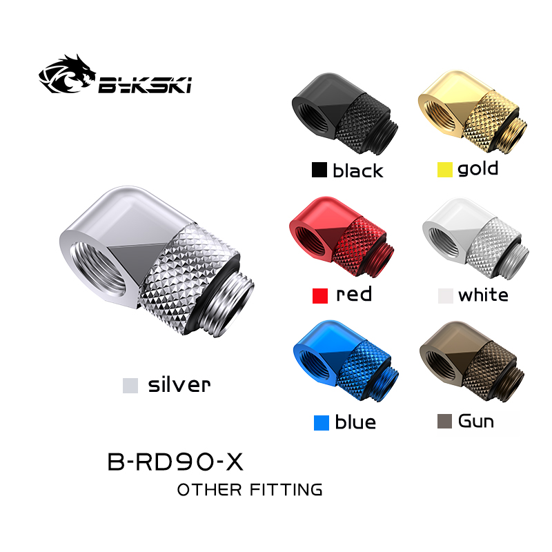 Bykski B-RD90-X 90 Degree Bras - огляд і ціна Compression Fitting Brass