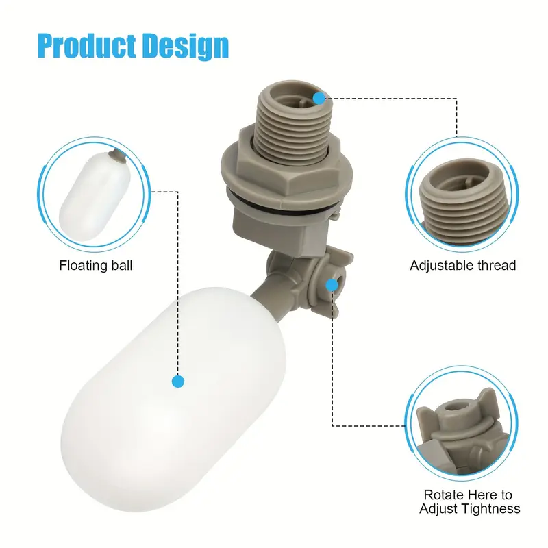 4Pcs Farm Cattle Plastic Water - огляд і ціна Float Ball Valve