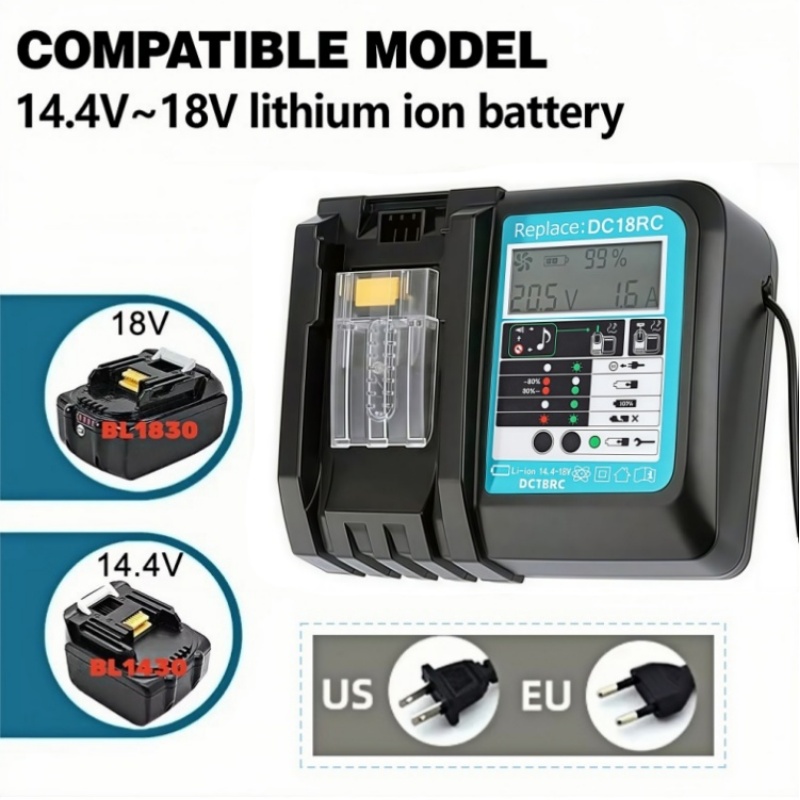 DC18RC Fast Charging with Fan  - огляд і ціна Makita Drill Hp1640