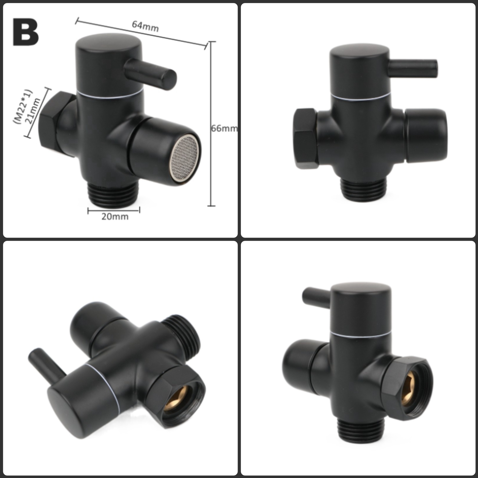 Black Brass Shower Arm Adapter - огляд і ціна Shower Valve Cartridge