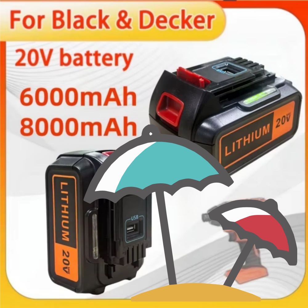 High Capacity 8Ah Lithium Batt - огляд і ціна Black+Decker Tool 20V Max