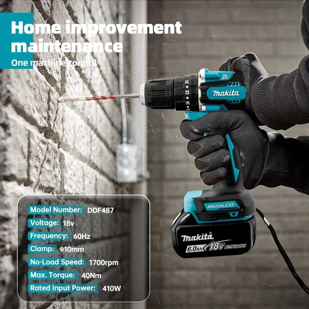 Makita DDF487 Brushless screwd - огляд і ціна Makita Drill Ddf484